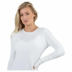 Natalia L/S Rib Pullover Knt White