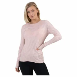 Natalia L/S Rib Pullover Knt Red