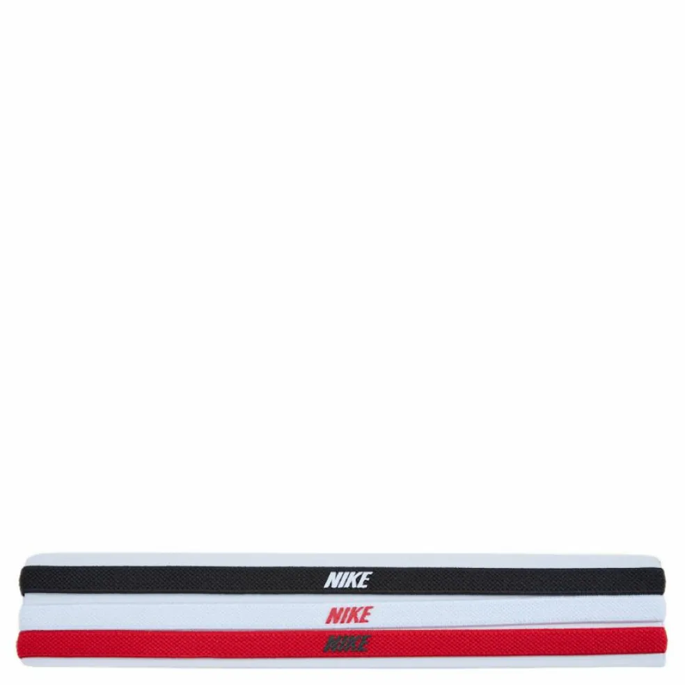 Nike Elastic Headbands 2.0 3 P Black/white/university Red