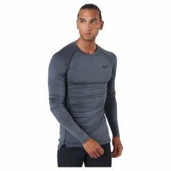 Nike Pro Dri-FIT Men's Tight Fit Long-Sleeve Top IRON GREY/BLACK/BLACK