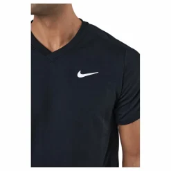 NikeCourt Dri-FIT Victory Men's Tennis Top BLACK/BLACK/WHITE