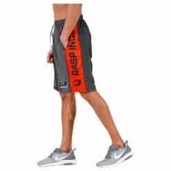 No1 mesh shorts Orange/Black