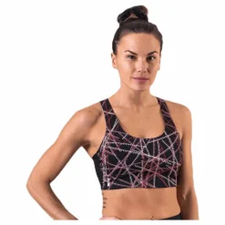 Odele Aop Sports Bra Black