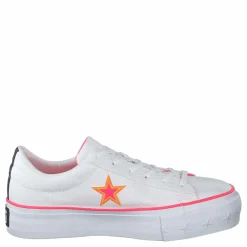 One Star Platform White / Racer Pink / Orange