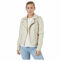 Onlgemma Faux Leather Biker Ot Silver Lining