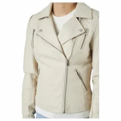 Onlgemma Faux Leather Biker Ot Silver Lining