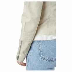 Onlgemma Faux Leather Biker Ot Silver Lining