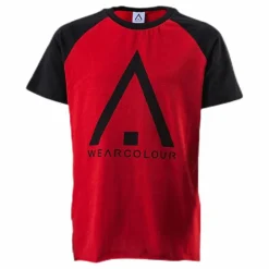 Organic Rag Tee Youth Black/Red