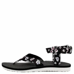Original Sandal Floral Satin Patterned/Black