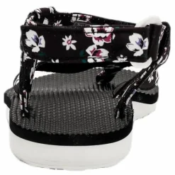 Original Sandal Floral Satin Patterned/Black