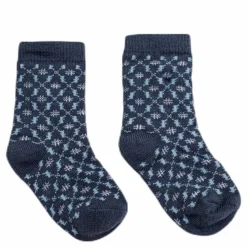 4-Pack Infant Wool Socks Blue