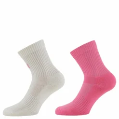 2-Pack Kids Basic Sport Socks - Alvin Pink/White