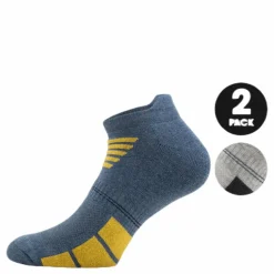 2-Pack Low-Cut Socks - Luke Blue/Grey
