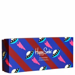 4-pack Navy Socks Gift Set Burgundy