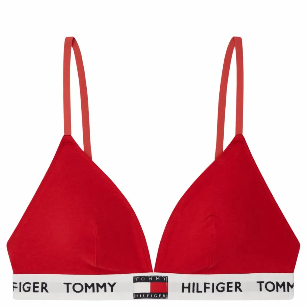 Padded Triangle Bra, Xcn Tango Red