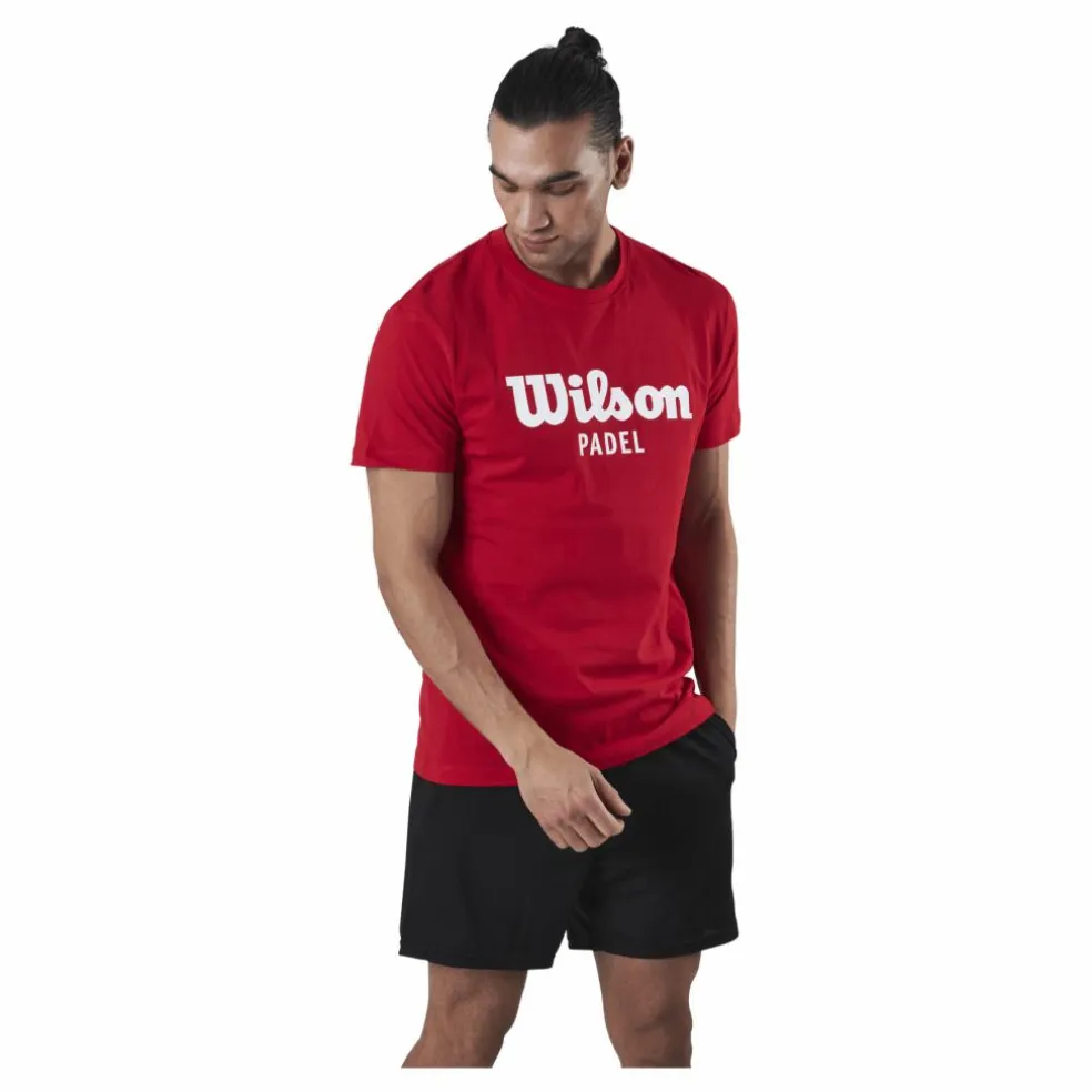 Padel Scrpt Tee Red