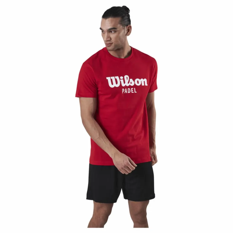 Padel Scrpt Tee Red