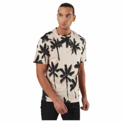 Palm Tree Print T-shirt White