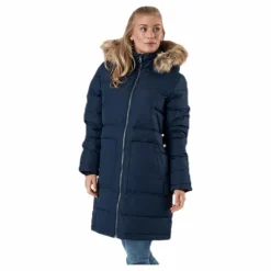 Paranaque Long Down Parka Jacket Blue