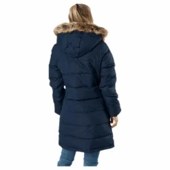 Paranaque Long Down Parka Jacket Blue