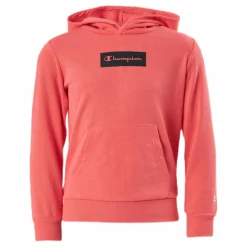 Pastel Hooded Sweatshirt Junior Red