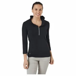 Patrice 3/4 Polo Shirt Black