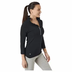 Patrice 3/4 Polo Shirt Black