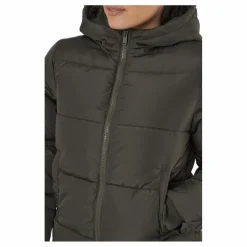 Pcbee New Short  Puffer Jacket Black Olive