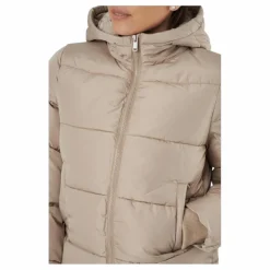 Pcbee New Short  Puffer Jacket Silver Mink