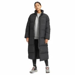 Pebble Drawstring Coat Black