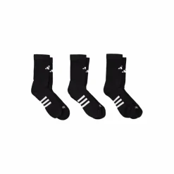 Performance Cushioned Crew Socks 3 Pairs Black