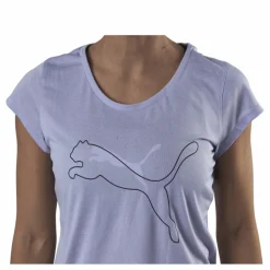 Performance Heather Cat Tee Purple