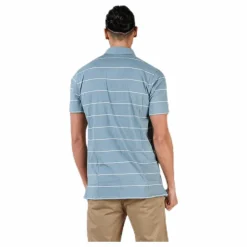 Player Striped Polo Grey