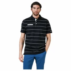 Player Striped Polo White/Black