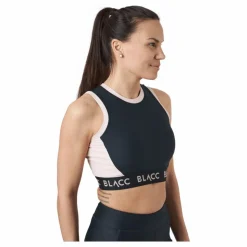 Power X Crop Top Black / Pink