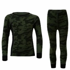 Print Merino Set Green