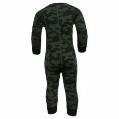 Print Merino Wool Overall Green