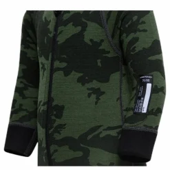 Print Merino Wool Overall Green