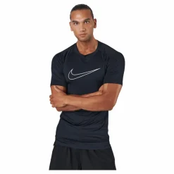 Pro Dri-FIT Men's Tight Fit Short-Sleeve Top BLACK/WHITE