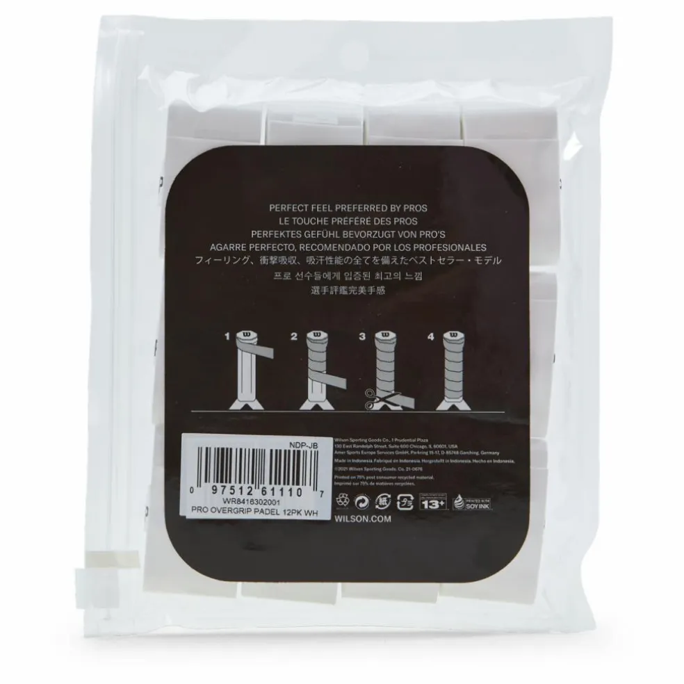 Pro Overgrip Padel 12pk White