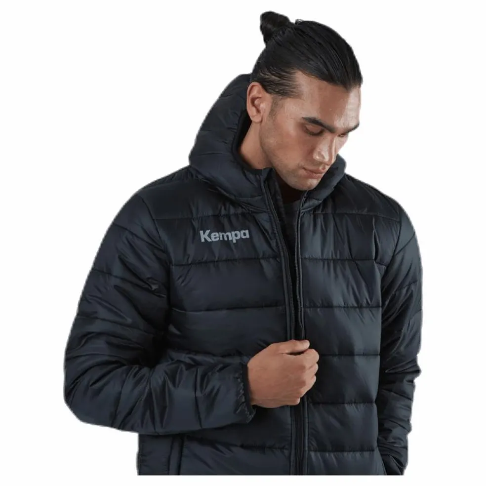 Puffer Hood Jacket Black
