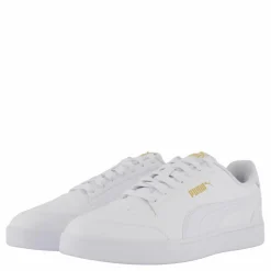 Puma Shuffle White-white-teamgold