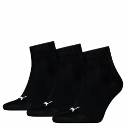 Puma Unisex Quarter Plain 3p Black