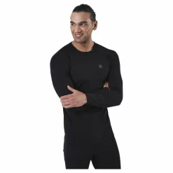 Ragnar Long Sleeve Base Layer 100% Merino Wool Black