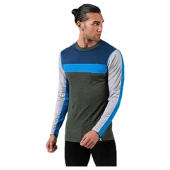 Retro wool Crew Green/Grey