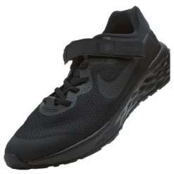 Revolution 6 FlyEase Big Kids' Easy On/Off Road Running Shoes BLACK/BLACK-DK SMOKE GREY