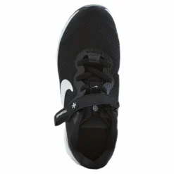 Revolution 6 FlyEase Little Kids' Shoe BLACK/WHITE-DK SMOKE GREY