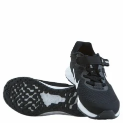 Revolution 6 FlyEase Little Kids' Shoe BLACK/WHITE-DK SMOKE GREY