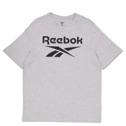 Ri Big Stacked Logo M Grey Heather