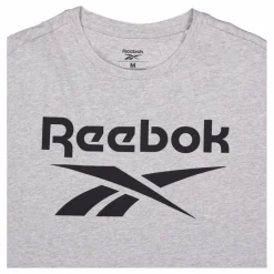 Ri Big Stacked Logo M Grey Heather